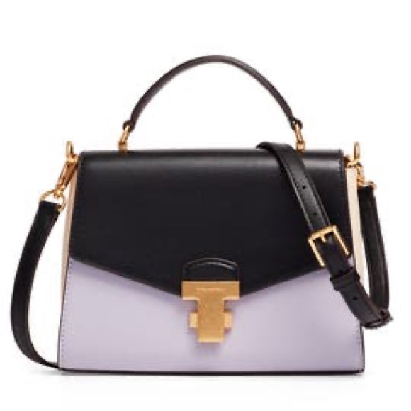 Tory Burch Juliette Small Colorblock Top-Handle Satchel Bag - Picture 7 of 8